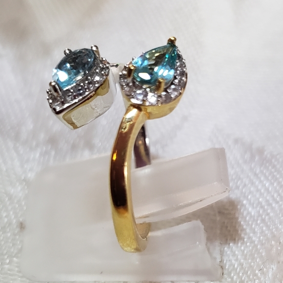 Host Pick 🌟 Madagascar Paraiba Aqua&Green Apatite Ring - Picture 6 of 13